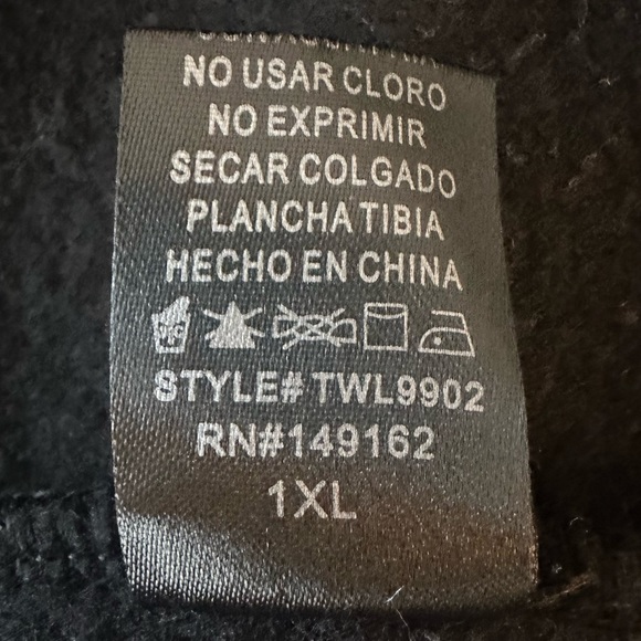 Fashion Nova Black Hoodie with Zippered Sleeves Size 1XL - Picture 7 of 8